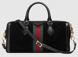 Black Ophidia Medium Top Handle Duffle Bag