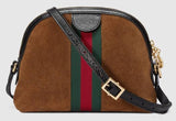 Ophidia Small Shoulder Bag - Red, Chestnut Brown or Black