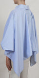 Gathered Waist Drape Shirt - DESIGNER INSPIRED FASHIONS