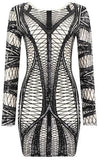 Geometric Sequin-Embellished Mini Dress
