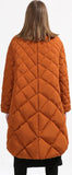 Asymmetric Puffer Coat, Caramel
