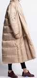 Paneled Puffer Coat - Red, Champagne, or Black
