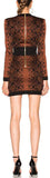 Jacquard Knit Mini Dress