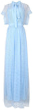 Polka Dot Tulle Sleeveless Maxi Dress