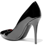 VLTN Logo Print Patent Leather Pumps