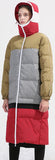 Color-Block Hooded Puffer Coat