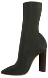 Low Knit Boots-Black - DESIGNER INSPIRED FASHIONS