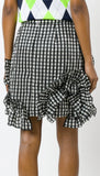 Gingham Ruffle Mini Skirt - DESIGNER INSPIRED FASHIONS