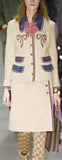 Bow-Embellished Suit-Jacket & Skirt Set