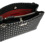 Rockstud Spike Shopping Bag, Black