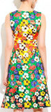 Floral Printed Multicolored Dress