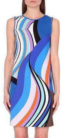Sleeveless Printed Jersey Silk Mini Dress - DESIGNER INSPIRED FASHIONS