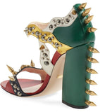 'Malin' Spike Leather Sandals - DESIGNER INSPIRED FASHIONS