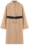 Belted Single-Breasted Trench Coat