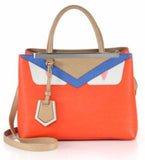 2Jours Petite Monster Face Satchel Poppy - DESIGNER INSPIRED FASHIONS