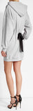 Hooded Printed Cotton Sweatshirt Dress