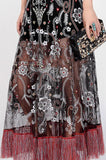 Embroidered Fringed Dress