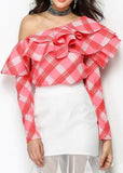 Ruffled Lattice Top