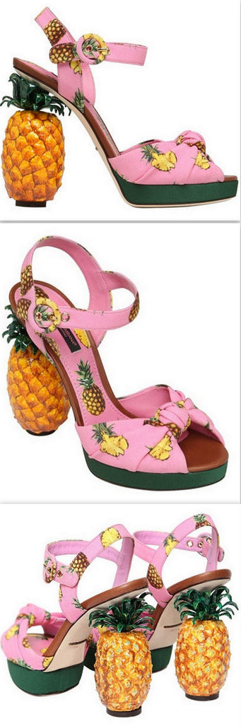 'Kiera' Pineapple Cady Sandals - DESIGNER INSPIRED FASHIONS