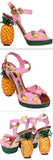 'Kiera' Pineapple Cady Sandals - DESIGNER INSPIRED FASHIONS