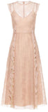 Flower Ramage Lace Dress with Ruffles
