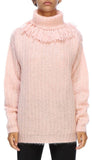 Fringed Turtleneck Sweater