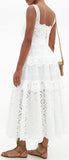 Broderie-Anglaise Cotton-Blend Midi Dress | DESIGNER INSPIRED FASHIONS
