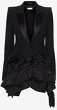 Asymmetric Ruffle Jacket