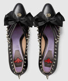 Leather Pump with Spikes