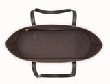 Shopping Logo Leather Shopper - Beige or Black