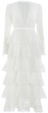 'Bayou' Tiered Swirl Long Dress