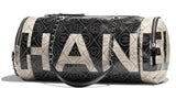 Printed Canvas Barrel Bag