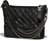 Gabrielle Hobo Leather Chain Bag