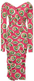Ruched Printed Dress