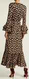 Puff-Sleeve Wrap Dress | DESIGNER INSPIRED FASHIONS