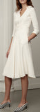 'Diana' Button Detail Midi Dress