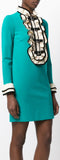 Ruffled Bib Mini Dress - DESIGNER INSPIRED FASHIONS