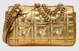 GG Marmont Matelass̩ Mini Bag, Gold