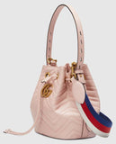 GG Marmont Quilted Leather Bucket Bag - Black or Pink - DESIGNER INSPIRED FASHIONS