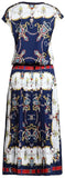 Scarf-Printed Top & Skirt Set - DESIGNER INSPIRED FASHIONS
