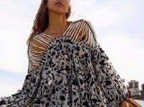 Strappy Embroidered Top