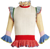 Peplum-Hem Knit Sweater - DESIGNER INSPIRED FASHIONS