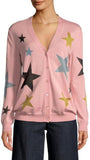 Star Print Cardigan Sweater