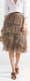 Tiered Tulle and Feather Skirt