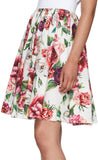 Multicolor Floral Peonies Miniskirt
