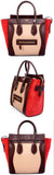 Leather & Suede Tricolor Mini Luggage - DESIGNER INSPIRED FASHIONS