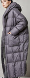 Oversized Puffer Coat - Green, Grey or Black