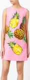 Jacquard Pineapple Printed Brocade Dress - DESIGNER INSPIRED FASHIONS