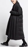 Paneled Puffer Coat - Red, Champagne, or Black