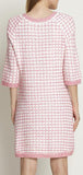 Cashmere-Blend Lattice Knit Dress